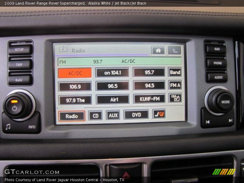 Alaska White / Jet Black/Jet Black 2009 Land Rover Range Rover Supercharged