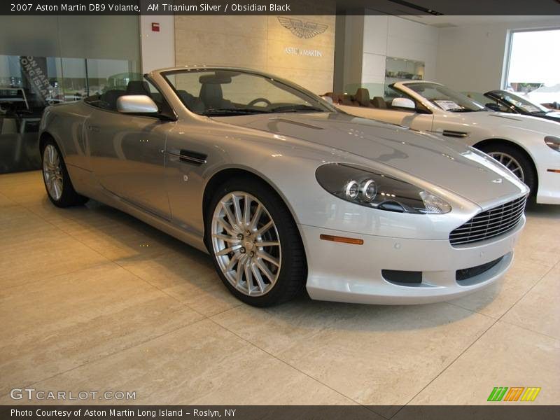 AM Titanium Silver / Obsidian Black 2007 Aston Martin DB9 Volante