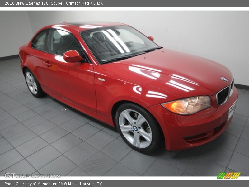 Crimson Red / Black 2010 BMW 1 Series 128i Coupe