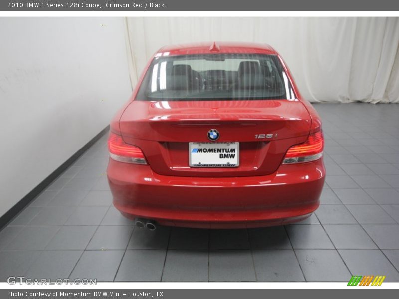 Crimson Red / Black 2010 BMW 1 Series 128i Coupe