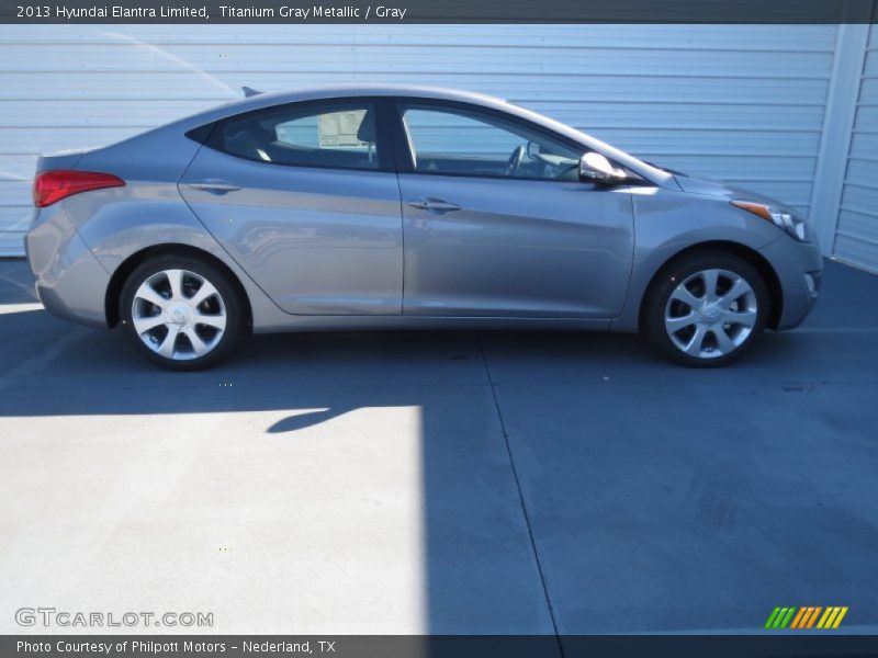 Titanium Gray Metallic / Gray 2013 Hyundai Elantra Limited