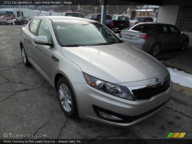 Satin Metal Metallic / Beige 2013 Kia Optima LX