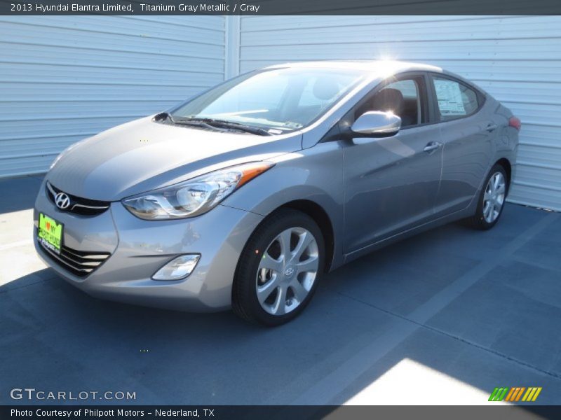 Titanium Gray Metallic / Gray 2013 Hyundai Elantra Limited