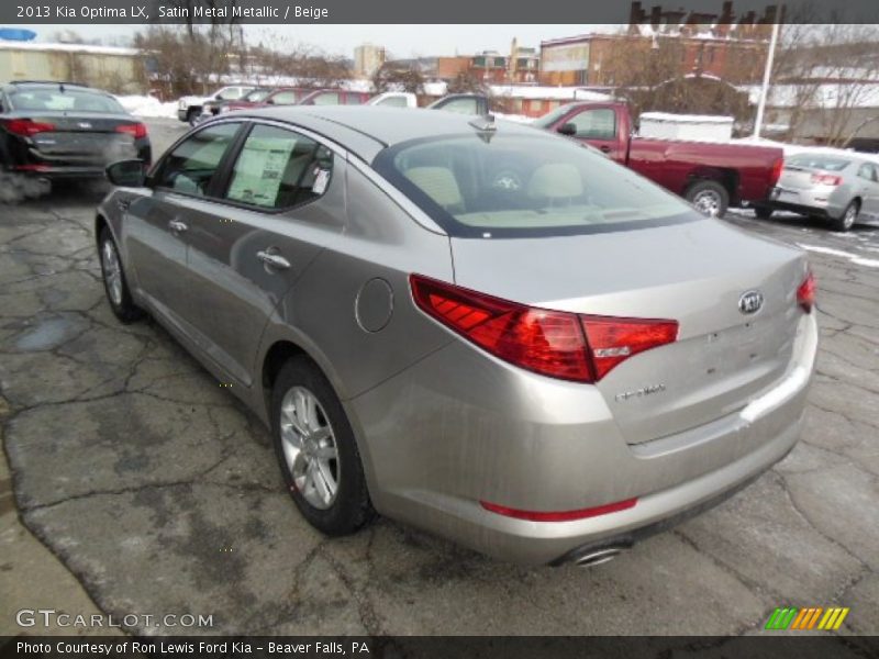 Satin Metal Metallic / Beige 2013 Kia Optima LX