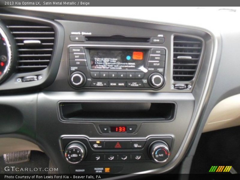 Satin Metal Metallic / Beige 2013 Kia Optima LX