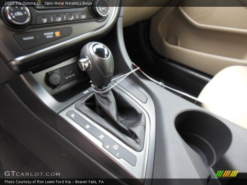  2013 Optima LX 6 Speed Sportmatic Automatic Shifter