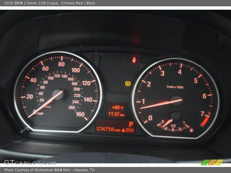 Crimson Red / Black 2010 BMW 1 Series 128i Coupe