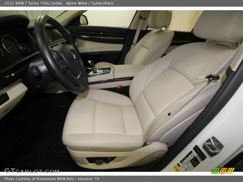 Alpine White / Oyster/Black 2012 BMW 7 Series 740Li Sedan