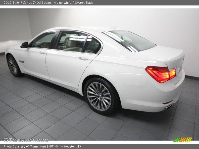Alpine White / Oyster/Black 2012 BMW 7 Series 740Li Sedan