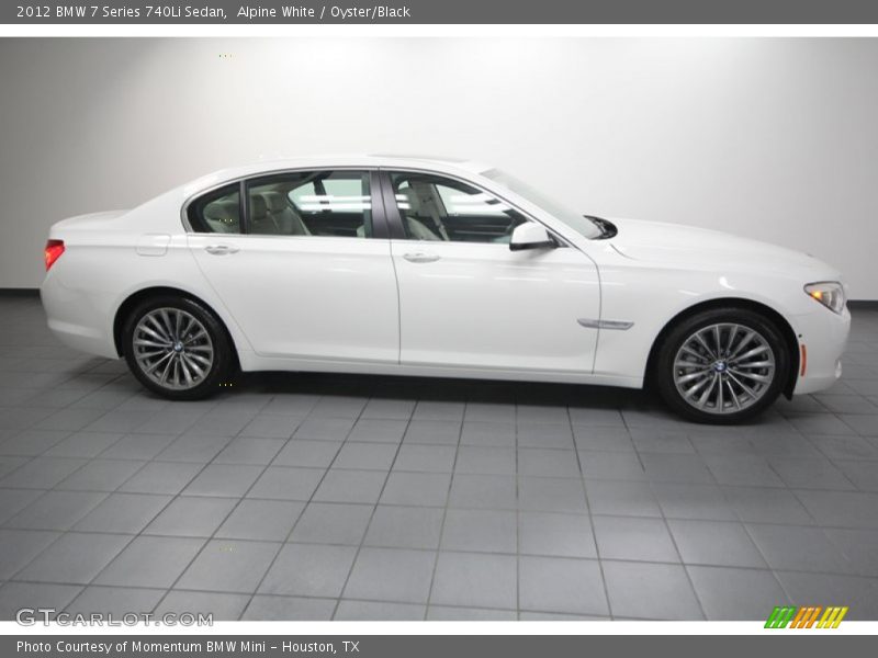 Alpine White / Oyster/Black 2012 BMW 7 Series 740Li Sedan