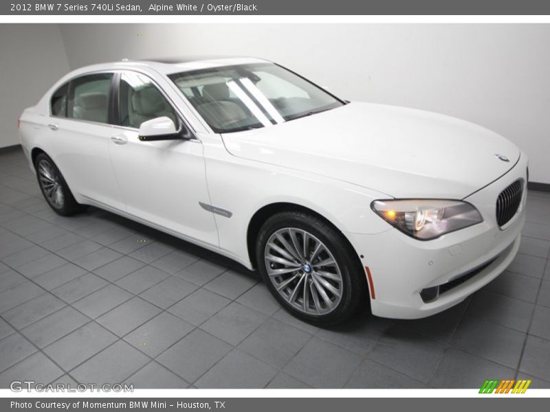Alpine White / Oyster/Black 2012 BMW 7 Series 740Li Sedan