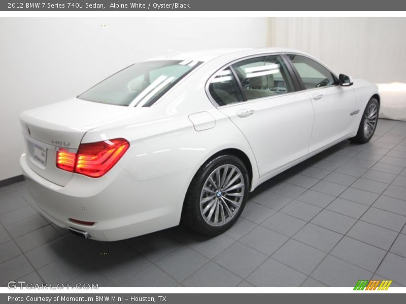 Alpine White / Oyster/Black 2012 BMW 7 Series 740Li Sedan