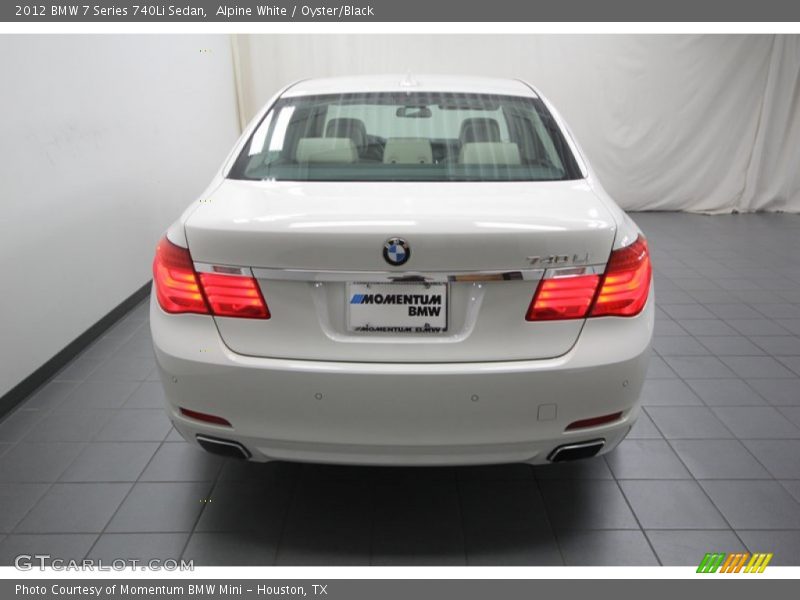 Alpine White / Oyster/Black 2012 BMW 7 Series 740Li Sedan