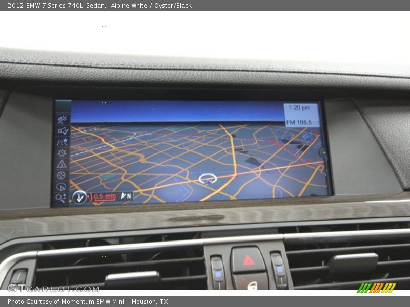 Alpine White / Oyster/Black 2012 BMW 7 Series 740Li Sedan