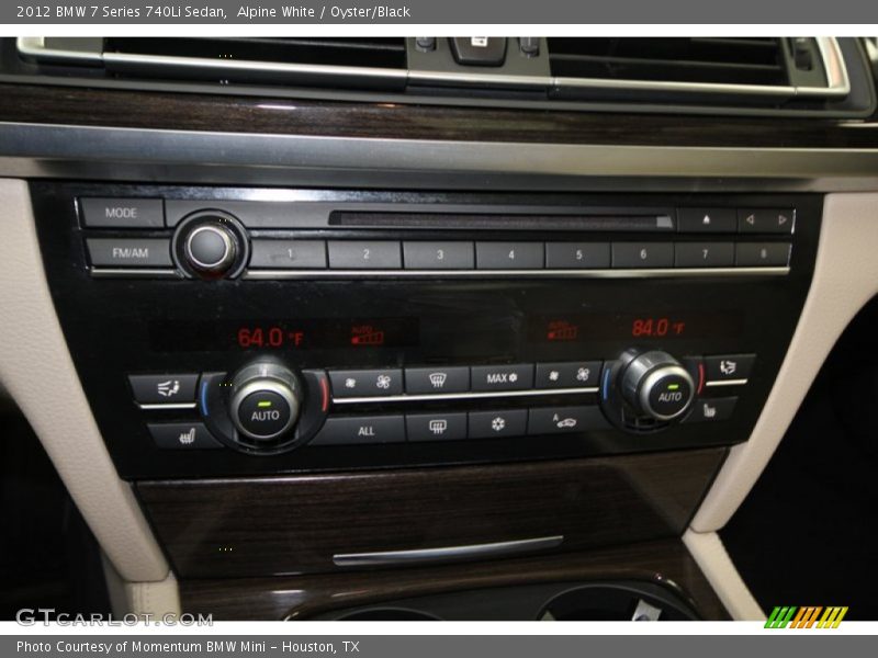Alpine White / Oyster/Black 2012 BMW 7 Series 740Li Sedan