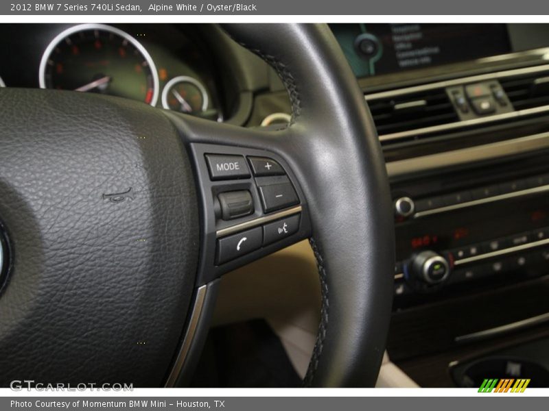 Alpine White / Oyster/Black 2012 BMW 7 Series 740Li Sedan