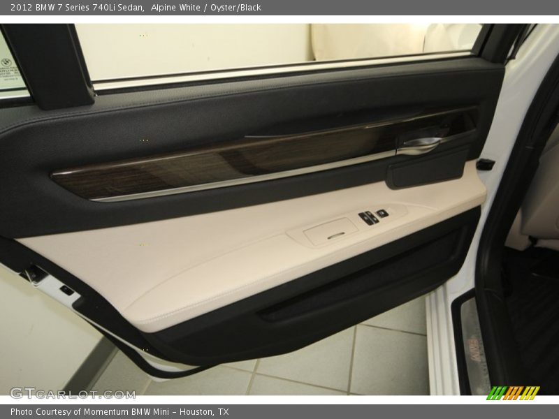 Alpine White / Oyster/Black 2012 BMW 7 Series 740Li Sedan