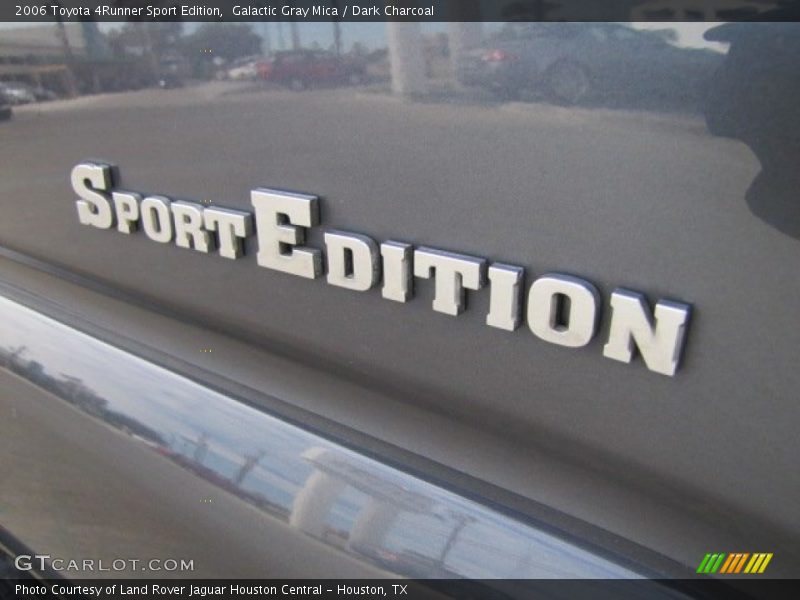 Galactic Gray Mica / Dark Charcoal 2006 Toyota 4Runner Sport Edition