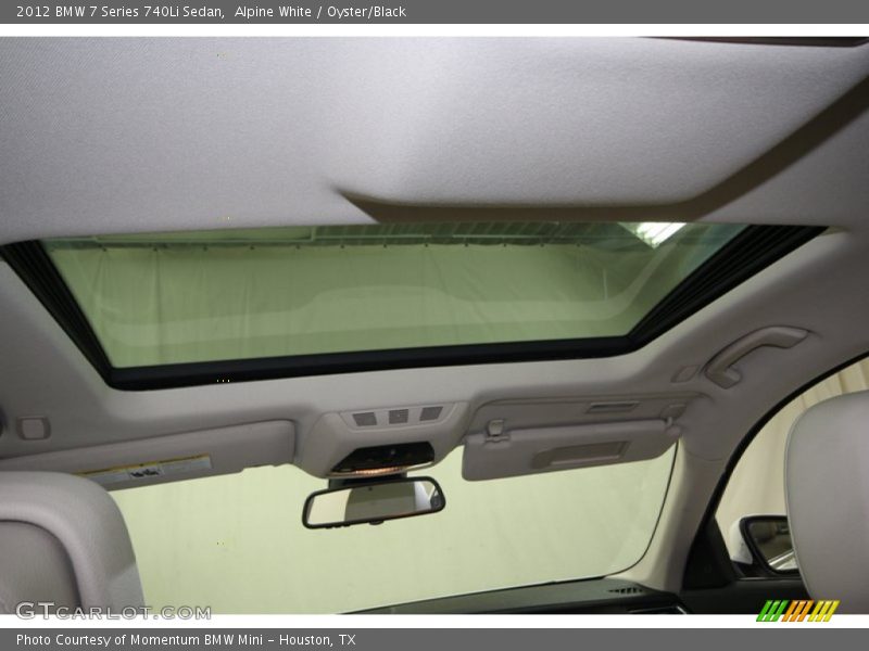 Alpine White / Oyster/Black 2012 BMW 7 Series 740Li Sedan