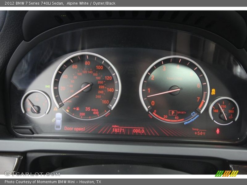 Alpine White / Oyster/Black 2012 BMW 7 Series 740Li Sedan