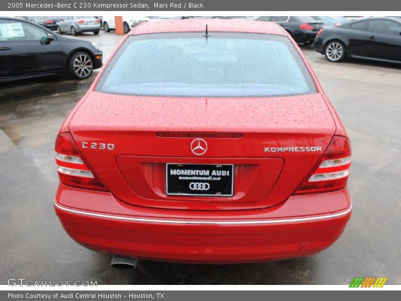 Mars Red / Black 2005 Mercedes-Benz C 230 Kompressor Sedan
