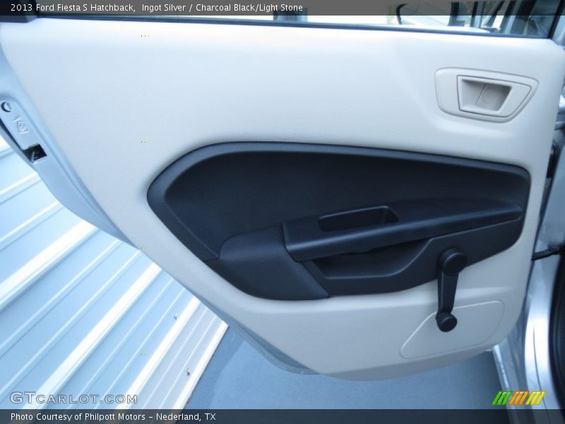 Ingot Silver / Charcoal Black/Light Stone 2013 Ford Fiesta S Hatchback
