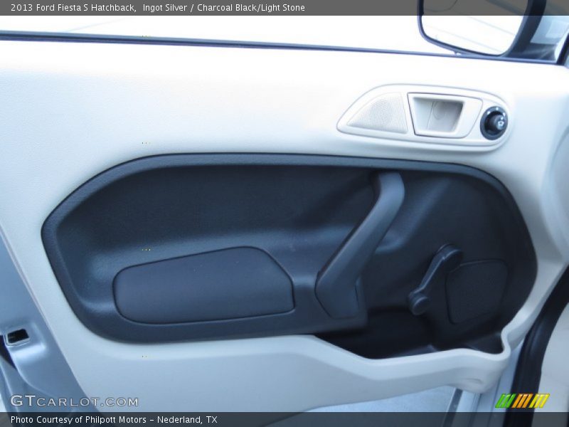 Ingot Silver / Charcoal Black/Light Stone 2013 Ford Fiesta S Hatchback