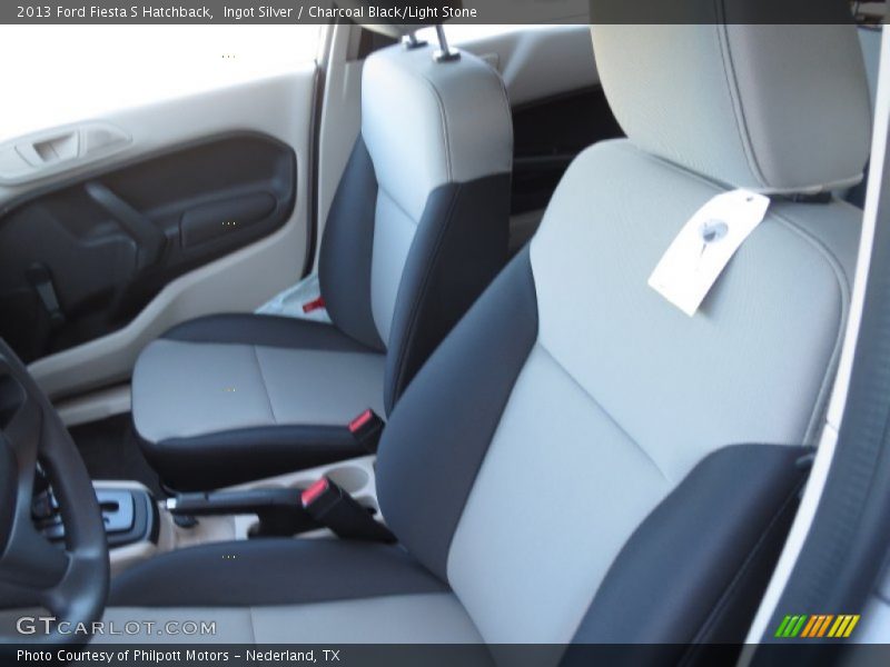 Ingot Silver / Charcoal Black/Light Stone 2013 Ford Fiesta S Hatchback