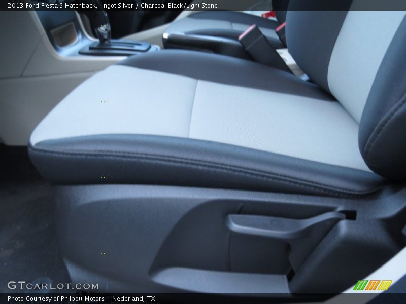 Ingot Silver / Charcoal Black/Light Stone 2013 Ford Fiesta S Hatchback