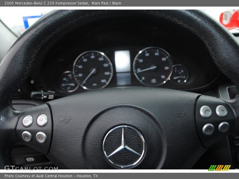Mars Red / Black 2005 Mercedes-Benz C 230 Kompressor Sedan