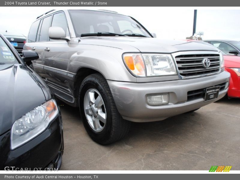 Thunder Cloud Metallic / Stone 2004 Toyota Land Cruiser