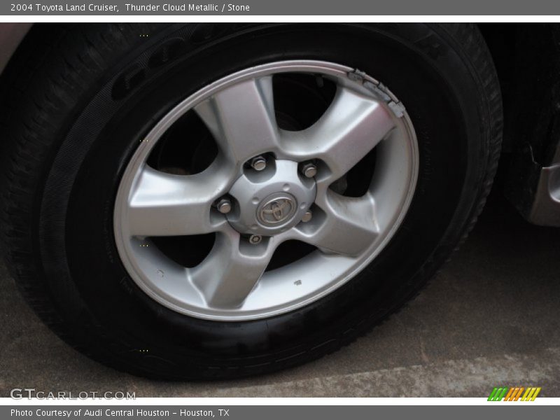 Thunder Cloud Metallic / Stone 2004 Toyota Land Cruiser