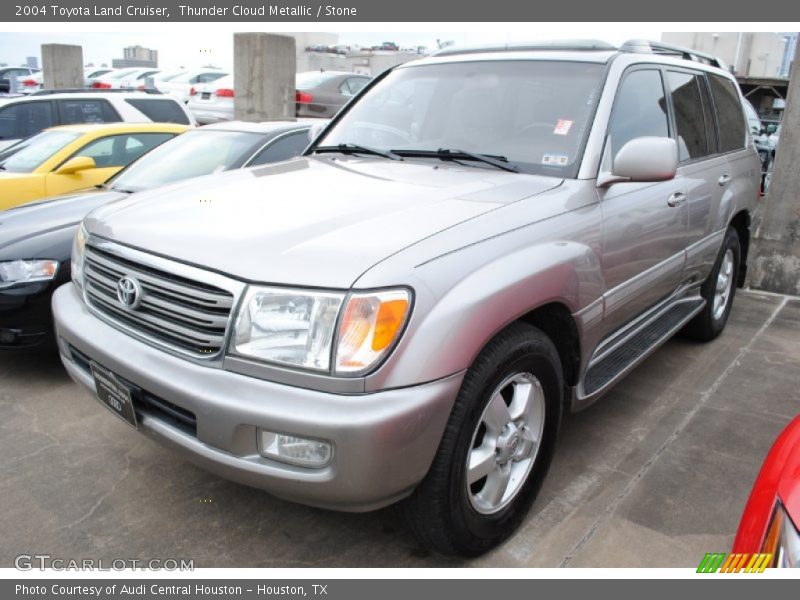Thunder Cloud Metallic / Stone 2004 Toyota Land Cruiser