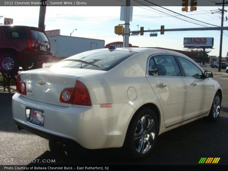 Summit White / Ebony 2012 Chevrolet Malibu LT