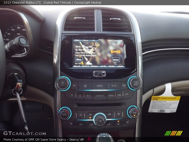 Crystal Red Tintcoat / Cocoa/Light Neutral 2013 Chevrolet Malibu LTZ