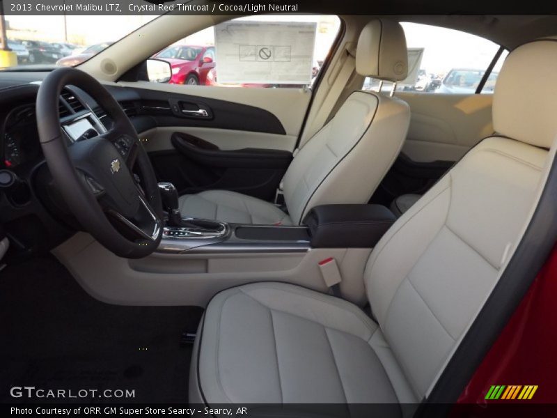 Crystal Red Tintcoat / Cocoa/Light Neutral 2013 Chevrolet Malibu LTZ