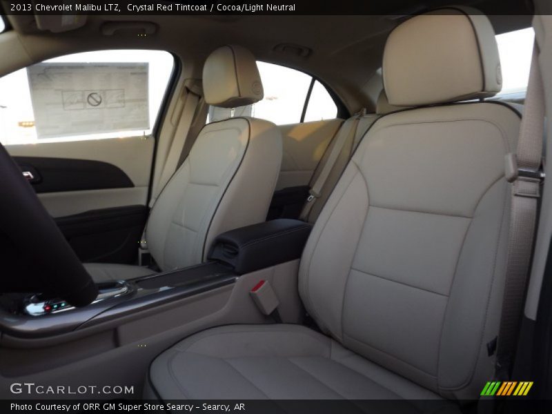 Crystal Red Tintcoat / Cocoa/Light Neutral 2013 Chevrolet Malibu LTZ