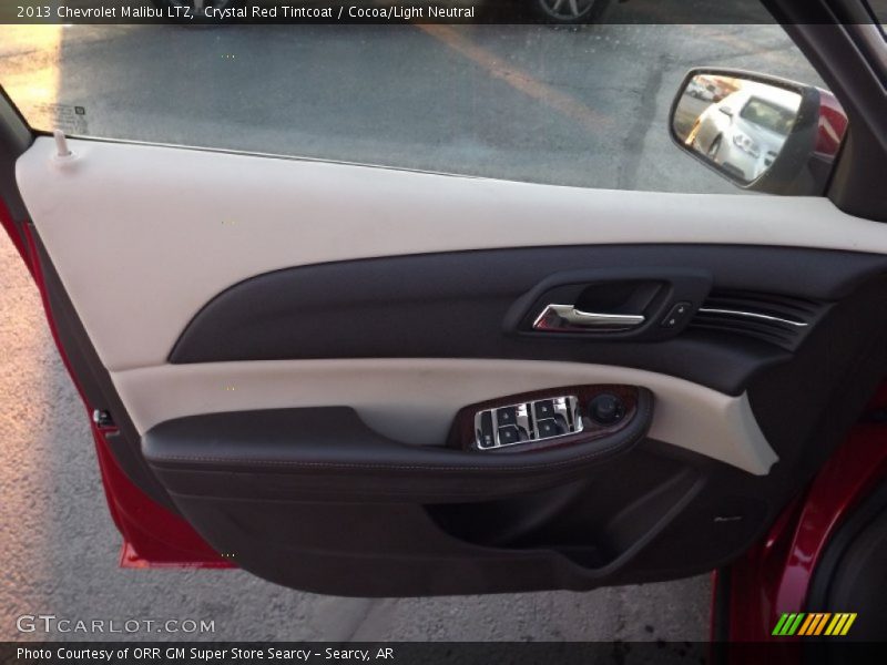 Crystal Red Tintcoat / Cocoa/Light Neutral 2013 Chevrolet Malibu LTZ