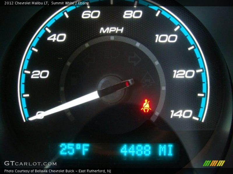 Summit White / Ebony 2012 Chevrolet Malibu LT