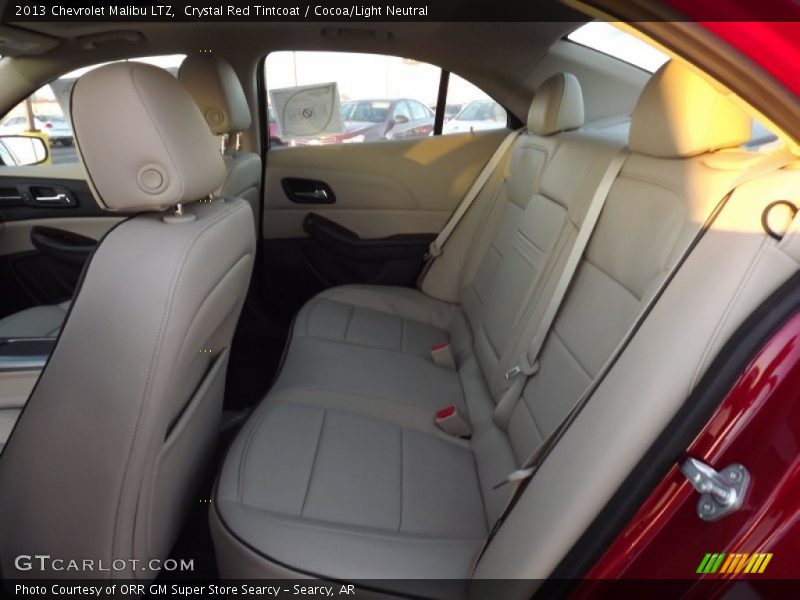 Crystal Red Tintcoat / Cocoa/Light Neutral 2013 Chevrolet Malibu LTZ