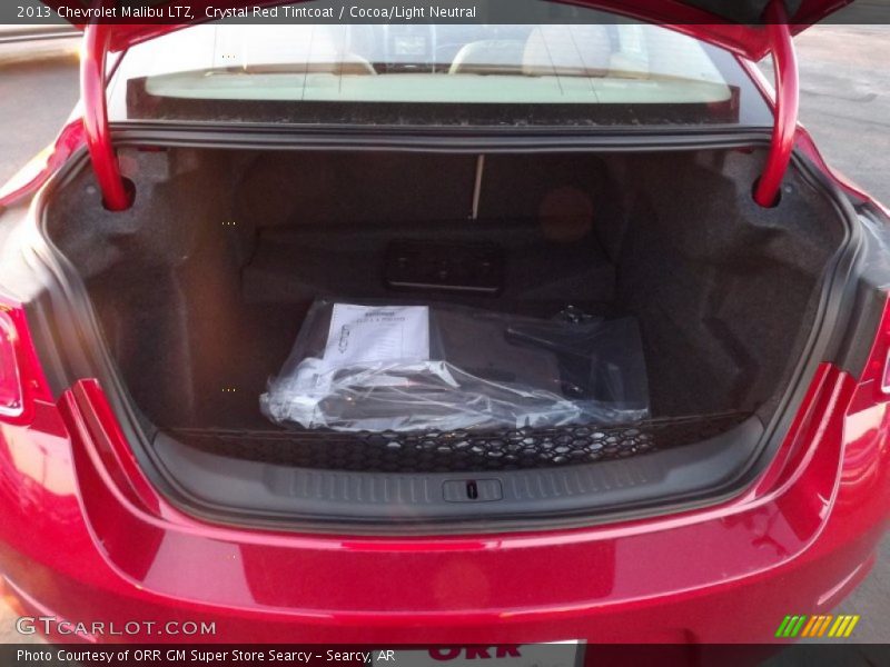 Crystal Red Tintcoat / Cocoa/Light Neutral 2013 Chevrolet Malibu LTZ