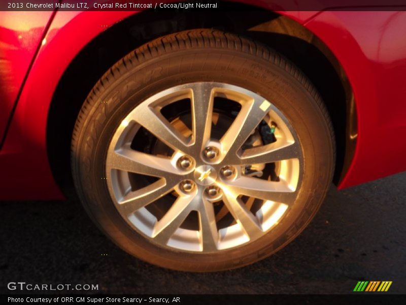 Crystal Red Tintcoat / Cocoa/Light Neutral 2013 Chevrolet Malibu LTZ