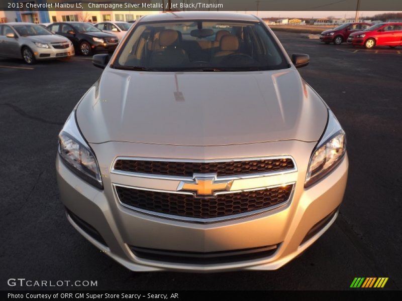 Champagne Silver Metallic / Jet Black/Titanium 2013 Chevrolet Malibu LS