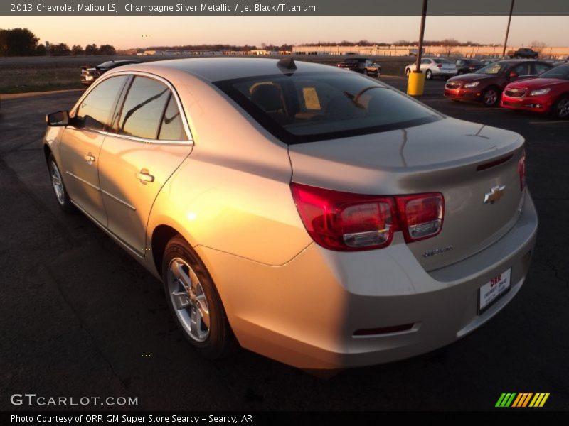 Champagne Silver Metallic / Jet Black/Titanium 2013 Chevrolet Malibu LS
