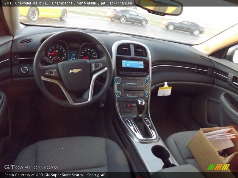 Champagne Silver Metallic / Jet Black/Titanium 2013 Chevrolet Malibu LS