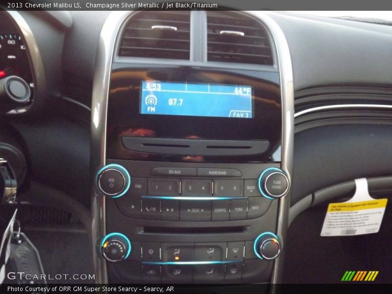 Champagne Silver Metallic / Jet Black/Titanium 2013 Chevrolet Malibu LS