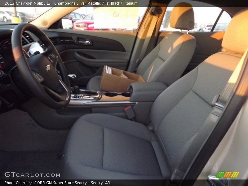 Champagne Silver Metallic / Jet Black/Titanium 2013 Chevrolet Malibu LS