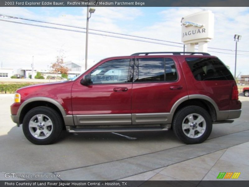 Redfire Metallic / Medium Parchment Beige 2003 Ford Explorer Eddie Bauer