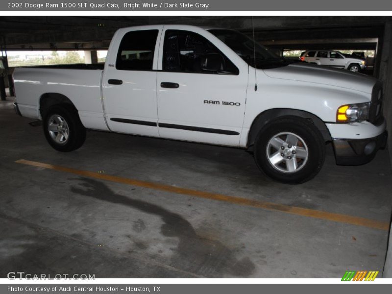 Bright White / Dark Slate Gray 2002 Dodge Ram 1500 SLT Quad Cab