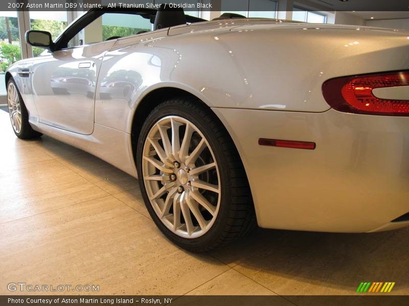 AM Titanium Silver / Obsidian Black 2007 Aston Martin DB9 Volante